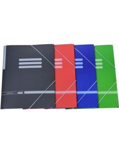 c 30 carpeta fº carton gomas solapas colores surtidos